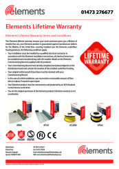 Elements Lifetime Warranty